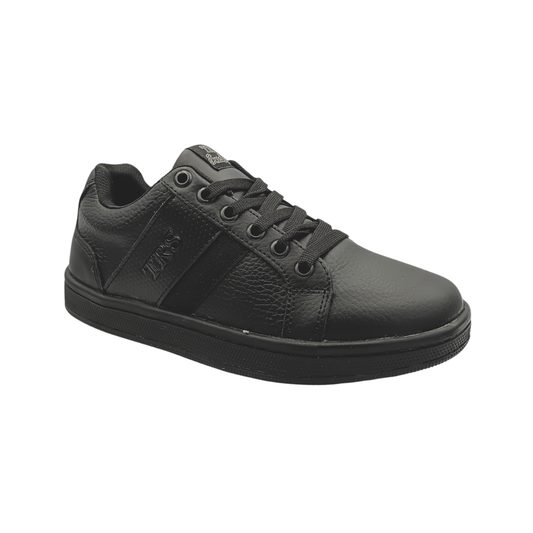 Tenis de piel Trs Sneakers 7300 Negro Total para Hombre - tres cuartos