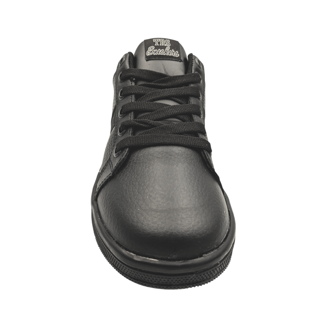 Tenis de piel Trs Sneakers 7300 Negro Total para Hombre - frontal