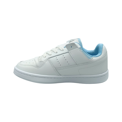 Tenis de piel Trs Sneakers 7373 Blanco Cielo para Mujer - laterel izquierda