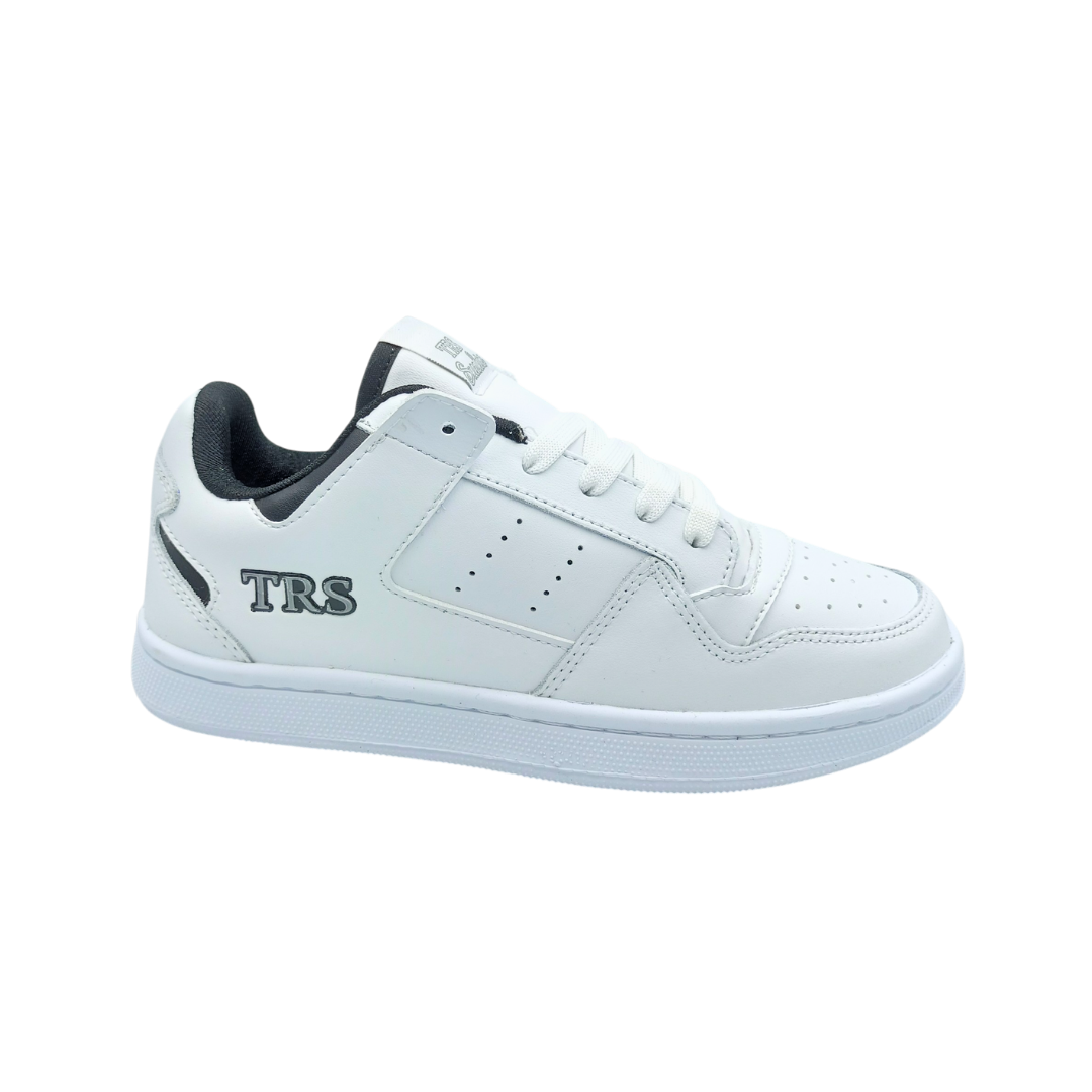 Tenis de piel Trs Sneakers 7373 Blanco Negro para Hombre - lateral