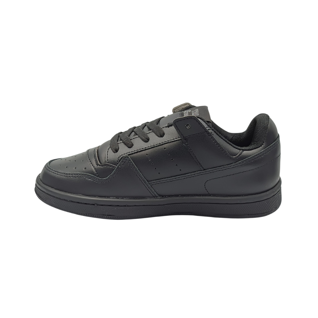 Tenis de piel Trs Sneakers 7373 Negro Total para Hombre - lateral izquierdo
