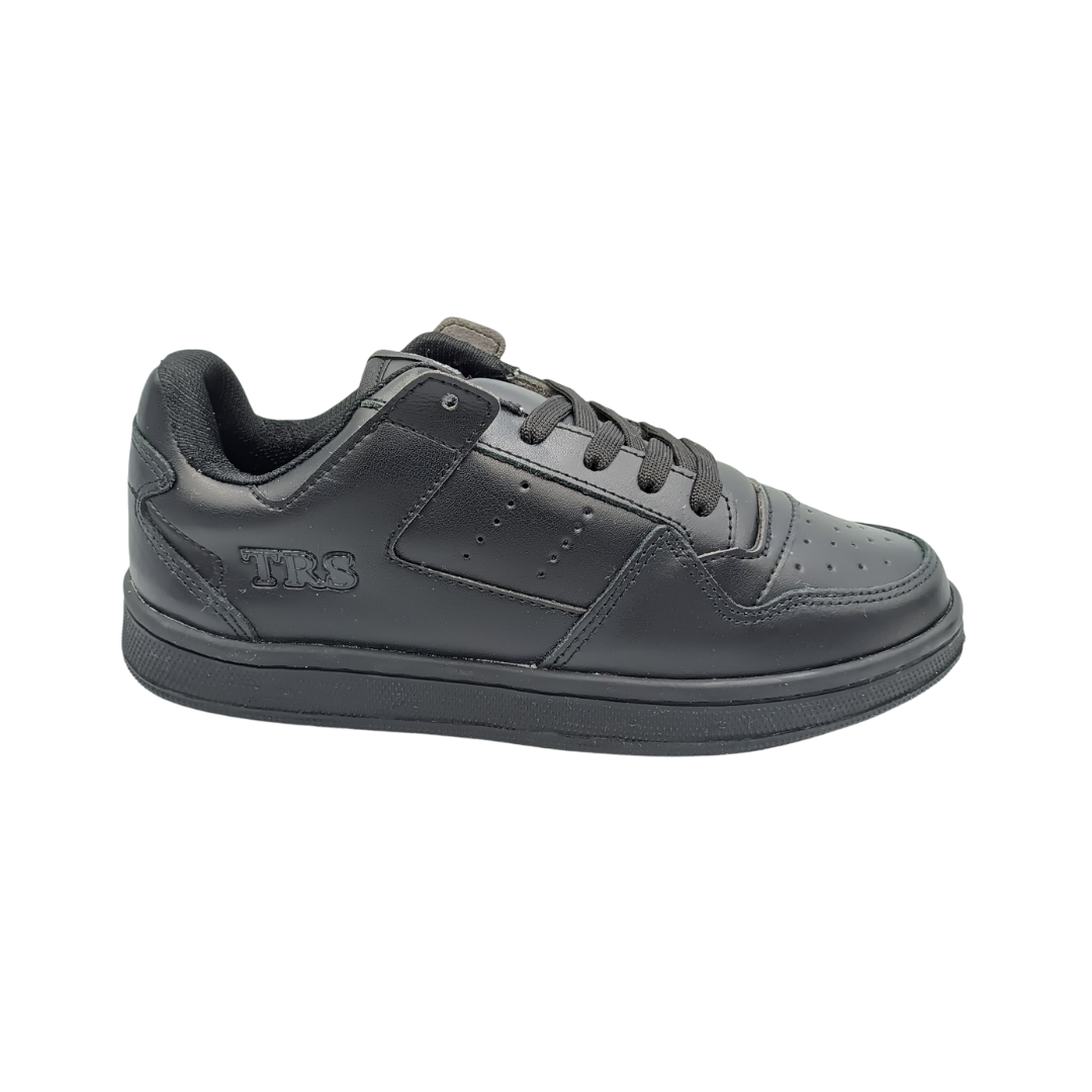 Tenis de piel Trs Sneakers 7373 Negro Total para Hombre - lateral